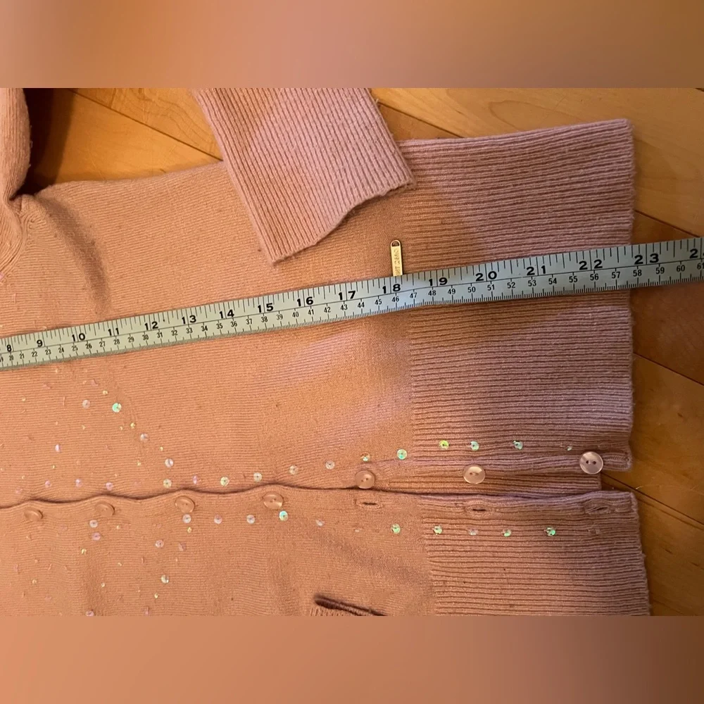 Point Zero Women's Cardigan in Soft Blush Pink with Sparkle detail 💝 - Picture 7 of 8